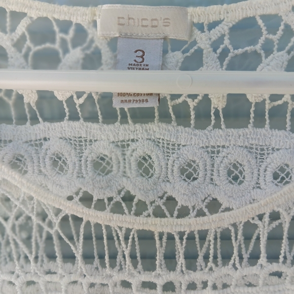 Chico's lace blouse XL - Picture 3 of 5